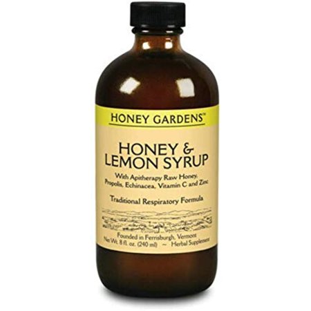 Honey Gardens Syrup - Honey & Lemon, Syrup (Btl-Glass) | 8Oz