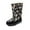 Blue, variant on jsaierl Winter Women's Snow Boots Platform Thick Plush Waterproof Motorcycle Boots Warm Mid-Calf Shoes