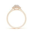 thumbnail image 2 of ANGARA Natural 0.23 Ct. Diamond Side Stone Ring in 14K Rose Gold for Women (Ring Size: 11.5), 2 of 10