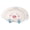 White, variant on Pierogi Dumpling Plush Pillow, Soft Stuffed Food Pillow for Home Bedroom Living Room Decoration(White,15x20cm)
