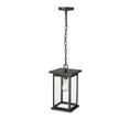 thumbnail image 4 of Millennium Lighting  Bowton 1 Light Outdoor Pendant with Clear Glass Shades Powder Coat Black, 4 of 4