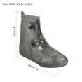 thumbnail image 2 of Unique Bargains Couvre-Chaussures Imperméables en Silicone Réutilisables et Pliables 32x23cm, Gris, 2 of 7