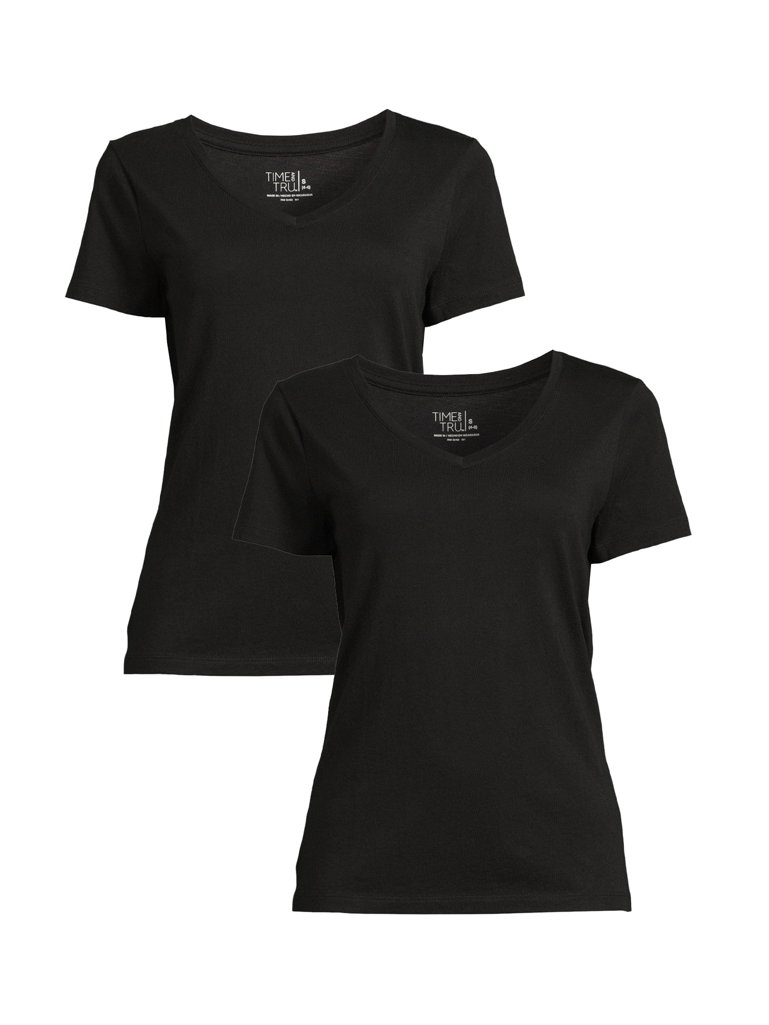 zwart basic shirt dames