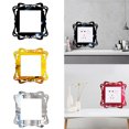 thumbnail image 4 of Home Switch Acrylic Cover Square Switch switch sticker wall switch Wall Light Socket Panel Stickers Living Room Decoration, Golden, 4 of 9