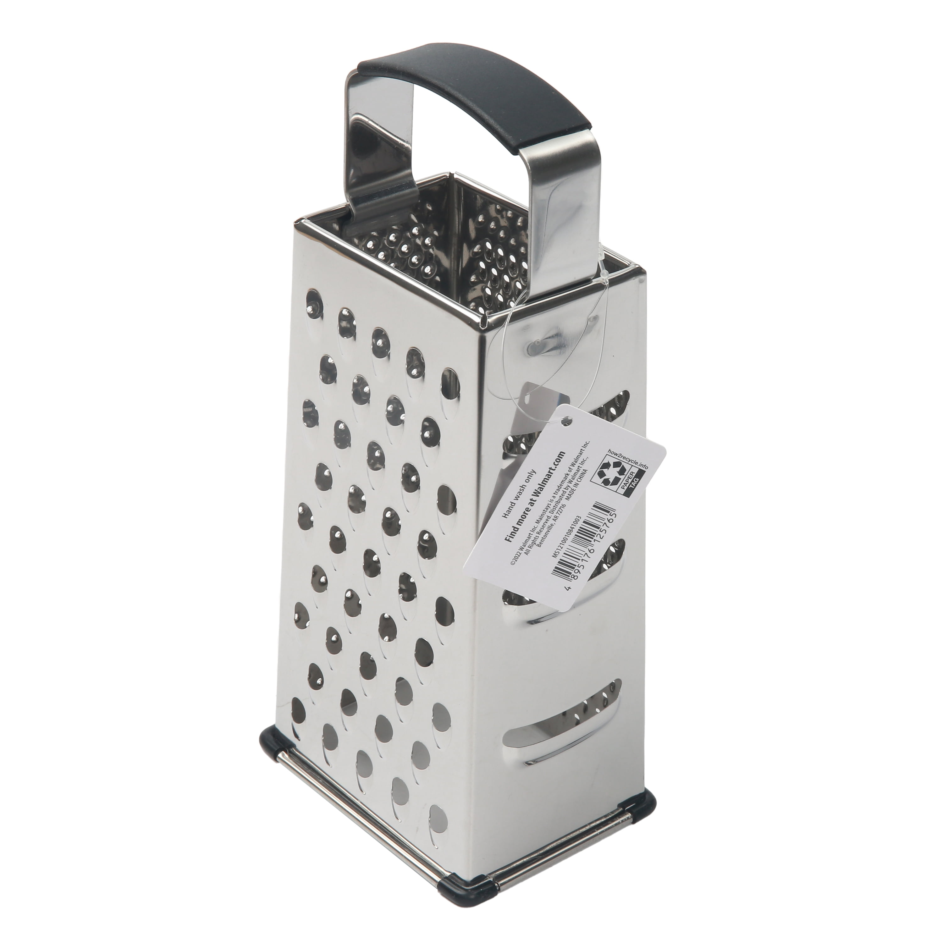 1pc Stainless Steel Four-sided Grater With Magnet Cheese Grater