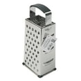 thumbnail image 6 of Mainstays Soft Grip Stainless Steel Grater 9" 4 Sided Silver, 6 of 6