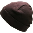 thumbnail image 4 of Brown Thermal Cotton Beanie Skull Cap Winter Ski Hat Cuffed Solid Warm, 4 of 4