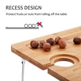 thumbnail image 5 of Kato Bamboo Folding Portable Wine Picnic Table, Functional Snack Tray Detachable Table with Wine Bottle and Glass Holder ,Ideal Wine Lover Gift, 5 of 7