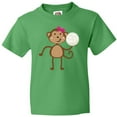 thumbnail image 3 of Inktastic Cute Volleyball Girl Monkey Youth T-Shirt, 3 of 5