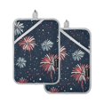 thumbnail image 7 of Yayeee Pot Holders Kitchen Heat Resistant with Pockets 7"x9.8" Cotton Oven Cooking Hot Pads, Starry Fireworks Pattern, 7 of 7