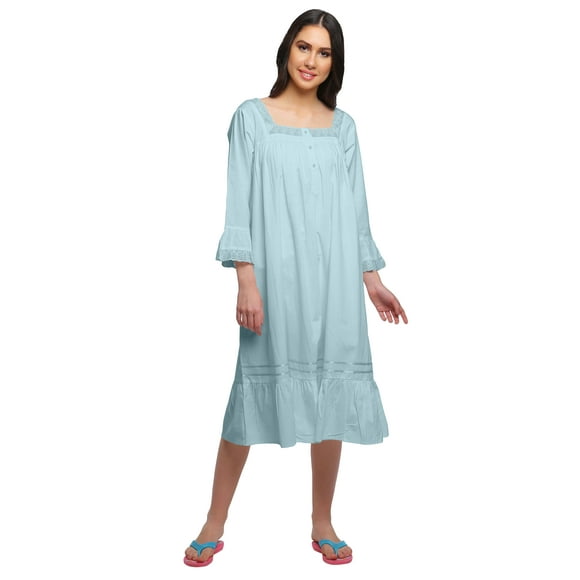 Moomaya Coton une Ligne de Vêtements de Nuit Évasés pour les Femmes Robe de Nuit