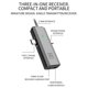 thumbnail image 2 of Micrófonos Mini micrófono Lavalier inalámbrico Receptor 3 en 1 para teléfono móvil Micrófono de solapa omnidireccional de 360° Reducción de ruido Compatible con tableta con teléfono inteligente Andro, 2 of 8