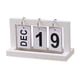 thumbnail image 2 of Calendario Plegable De Madera Calendario de escritorio de madera blanca, reutilizable, para decoración del hogar y la oficina (1 unidad) JASKFLY, 2 of 9