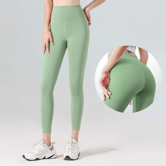 MKLEKYY Leggings de yoga para mujer, pantalones de yoga de cintura alta para levantamiento de pesas, fitness, correr