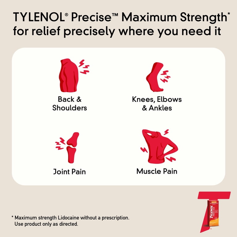 Tylenol Precise Warming Pain Relief Cream, Lidocaine photo 3
