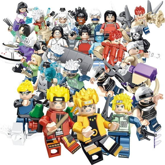Set Of 32 Pcs Naruto Mini Figures Kai Jay Sensei Wu Master Building Blocks Toys