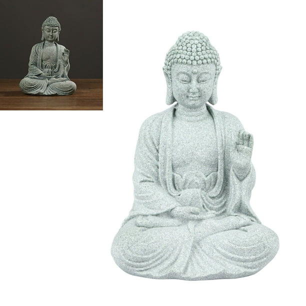 Decoración de Buda Pequeño, Piedra Arenisca Verde, Arte Zen, Decoración Artesanal para El Hogar, Pecera, Adornos de Escritorio