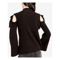 thumbnail image 2 of Rachel Roy Womens Cold Shoulder Knit Sweater, Black, Medium, 2 of 2