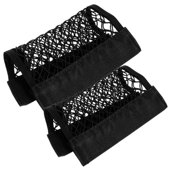 Soimiss 2Pcs Black Car Cargo Net for Car with Elastic Mesh Universal Trunk Storage