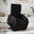 thumbnail image 1 of vidaXL Fauteuil Inclinable de Massage Debout en Similicuir Noir, 1 of 5