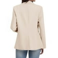 thumbnail image 4 of qucoqpe Blazers for Women Casual Open Front Long Sleeve Button Work Business Suit Coat Womens Lightweight Office Suit Jackets Blazer, 4 of 7