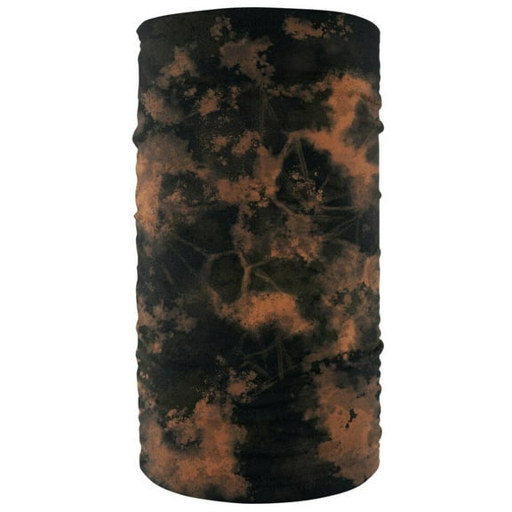 Zan Headgear Fleece Lined Motley Neck Tube Black/Brown Tie Dye