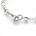 thumbnail image 3 of Resistant 304 Stainless Steel Link Bracelets with Lobster Claw Clasps Heart Stainless Steel color 8-1/2 inch(21.5cm) 5mm, 3 of 3