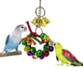 thumbnail image 6 of SPRING PARK 1/5Pcs Parrot Toys, Colorful Swing Chewing Hanging Toys Rattan Balls Bird Perch Stand Climbing Rope Toys for Parakeet, Conure, Cockatiel, Mynah, Love Birds, Finch, 6 of 7