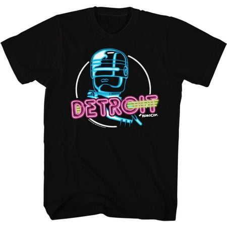 Robocop 1980's Action Crime Cop Movie Cyberpunk Robo Neon Detroit Adult T-Shirt