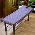 thumbnail image 2 of Thicken Massage Table Mattress Bed Sheet with Face Hole 75x28 Smoky, 2 of 8