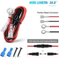 thumbnail image 5 of Nilight 2 Pack Car Cigarette Lighter Socket DC 12V Waterproof Power Outlet Adapter Replacement with Terminals Wires and Screws for Marine Boat Motorcycle, Boat, Car,Truck, RV, ATV, 5 of 7