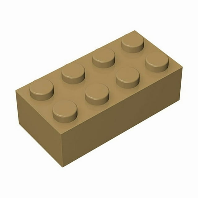Lot 3001 2x4 Dots Bricks Toys For Technical Buildings Blocks Gift Compatible Educational Creative Size DIY MOC Thick Figures Dark Tan 10PCS
