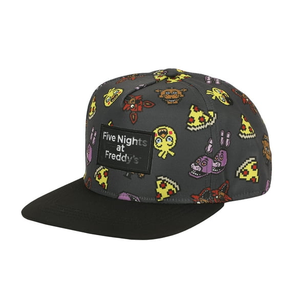 Five Nights At Freddy’s Characters & Pizza All-Over Print Traditional Adjustable Hat