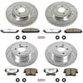 thumbnail image 3 of PowerStop Front and Rear Z26 Street Warrior Carbon-Fiber Ceramic Brake Pad and Drilled and Slotted Rotor Kit Fits: CHRYSLER DODGE Select Models K2853-26, 3 of 9