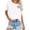 White, variant on Basic Tees for Women Short Sleeve Crew Neck Graphic Printed T Shirts 2026 Spring Fashion Casual Tops