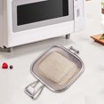 thumbnail image 1 of Sandwich Grill Basket Grill Net Stainless Steel Reusable Nonstick Roasting Clip Cooling Rack for Grilling BBQ Outdoor Camping, 1 of 5