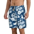 thumbnail image 2 of Naloa Rose Flowers Men's Beach Shorts, Surfing shorts, Swim trunks, Quick Dry Swim Trunks for Surfing Beach Fun - X-Large, 2 of 9