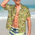 thumbnail image 7 of Disketp Hawaiian Shirts for Men,Running Beagle Print Mens Casual Short Sleeve Button Down Shirts Beach Shirt, 7 of 7