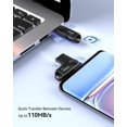 thumbnail image 4 of Unidad flash Orlian de 128 GB, USB 3.0, tipo C, lectura de 110 MB/s, negra, 4 of 7