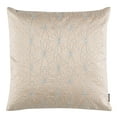 thumbnail image 2 of SAFAVIEH Nisha Floral Geometric Plush Pillow, 20" x 20", Champagne/Silver, 2 of 3