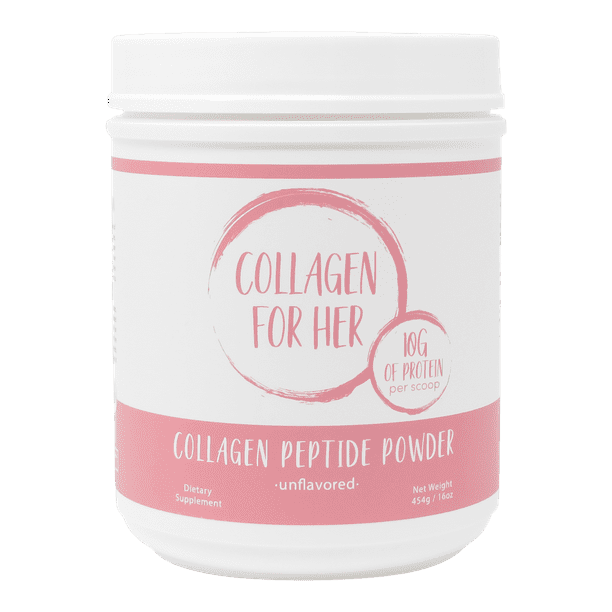 Collagen For Her: Unflavored Collagen Peptides for Women (41 Servings