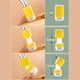thumbnail image 5 of Difusor de grifo Bearachild aireador cabezal de ducha rociador 3 modos ajustable flexible antisalpicaduras Tipo de filtro Amarillo, 5 of 6