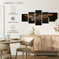 thumbnail image 5 of Elephant Stock Copper World Map Wall Art - Horizontal Multi Panel Canvas - Living Room Wall Decor - Map Multi Panel - Brown And Black Decor - 92" x 42", 5 of 8