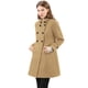 thumbnail image 1 of Abrigo De Invierno Con Bolsillos Inclinados Con Doble Botonadura Y Cuello Alto Para Mujer Caqui S, 1 of 6