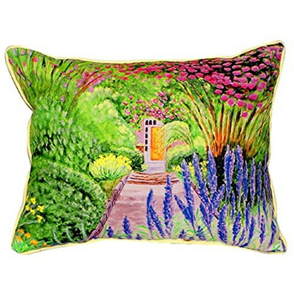 Betsy Drake ZP119 Garden Door Indoor & Outdoor Throw Pillow- 20 x 24 in.