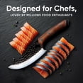 thumbnail image 3 of Cuchillo de chef Matsato de acero japonés con funda de cuero, 3 of 8