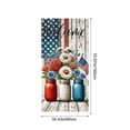 thumbnail image 3 of 70.87x35.43 Inch Polyester Independence Day Door Cover， Patriotic Front Door Banner with Rope for 4th of July Anniversary Celebration Home Decor, 3 of 6