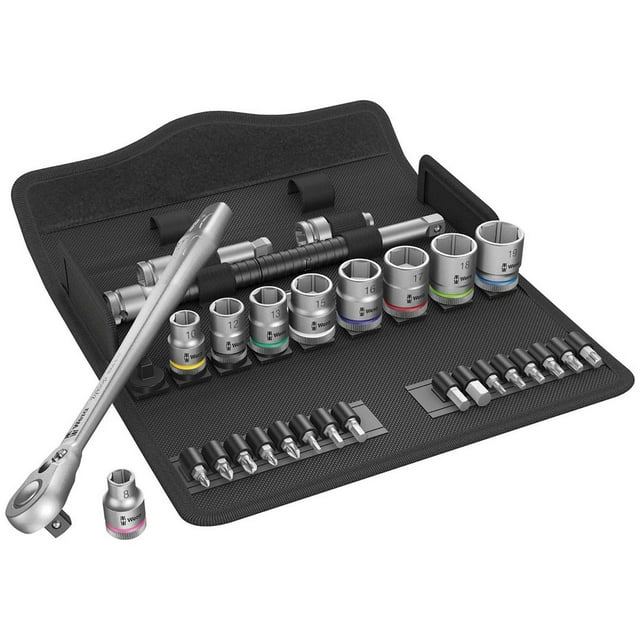 Wera Tools 05004048001 0.37 in. Drive Metric Ratchet Set - 29 Piece