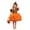 Orange-qP7, variant on Mnyotv Halloween Outfits Girls Short Sleeve Mesh Dress with Witch Hats and Pumpkin Buckets Party Clothes Size 2-3Y
