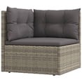 thumbnail image 3 of vidaXL Ensemble de Salon de Jardin 8 Pcs avec Coussins Gris Poly Rotin, 3 of 5